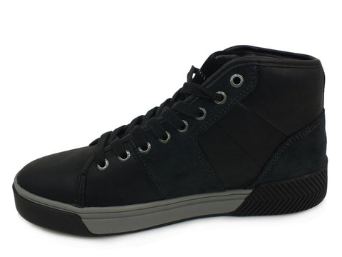 TOMMY H. Leather Mix High Top Cupsole Black FM0FM01680