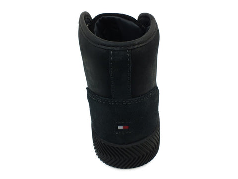 TOMMY H. Leather Mix High Top Cupsole Black FM0FM01680