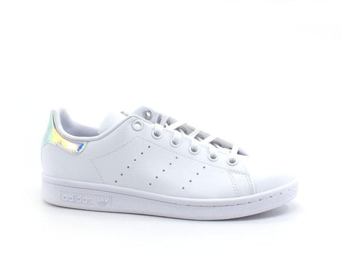 ADIDAS Stan Smith J Sneaker White Silver FX7521 - Sandrini Calzature e Abbigliamento