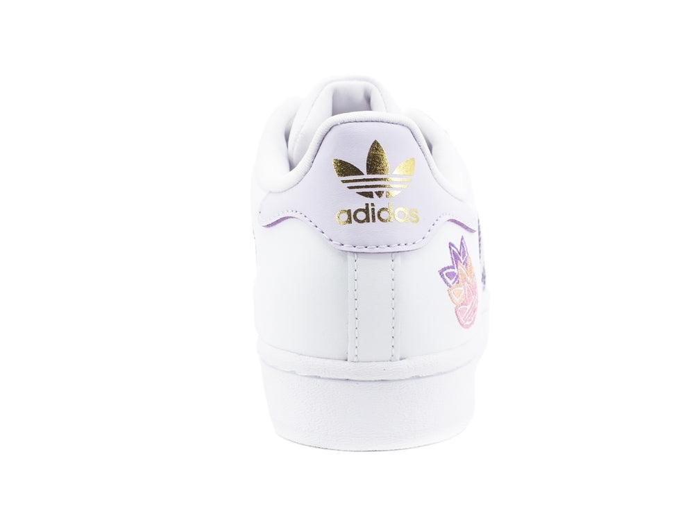 ADIDAS Superstar W Sneaker White Lilla GZ8143 - Sandrini Calzature e Abbigliamento