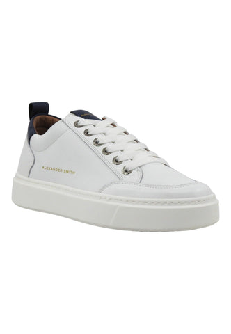 ALEXANDER SMITH Bond Sneaker Uomo White Blue BDM3301 - Sandrini Calzature e Abbigliamento