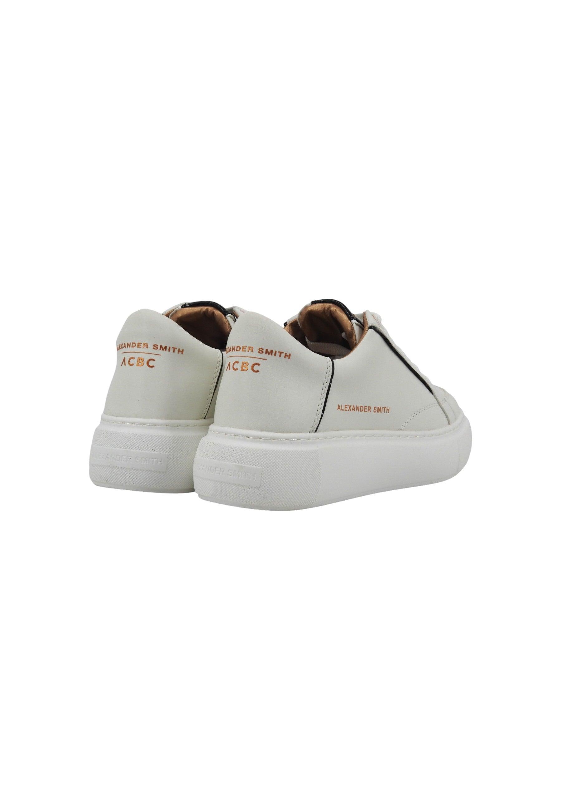 ALEXANDER SMITH Ecogreenwich Sneaker Donna White Black EGW7347 - Sandrini Calzature e Abbigliamento