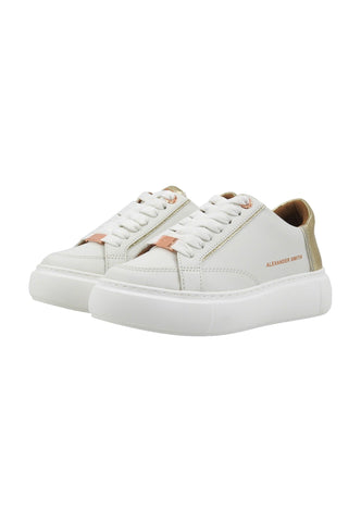 ALEXANDER SMITH Ecogreenwich Sneaker Donna White Gold EGW7398 - Sandrini Calzature e Abbigliamento