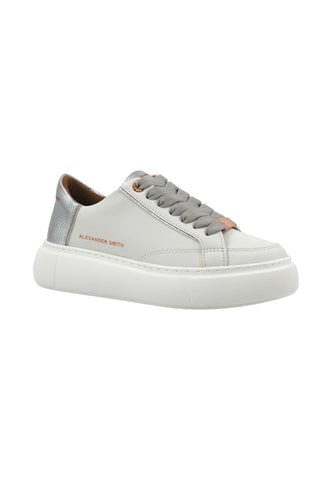 ALEXANDER SMITH Ecogreenwich Sneaker Donna White Silver EGW7398 - Sandrini Calzature e Abbigliamento