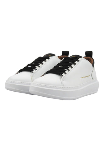 ALEXANDER SMITH Wembley Sneaker Uomo White Black WYM2260 - Sandrini Calzature e Abbigliamento