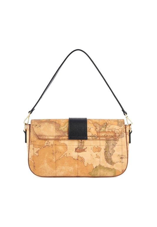 ALVIERO MARTINI 1° CLASSE Baguette Borsa Black Beige GZ07-M611 - Sandrini Calzature e Abbigliamento