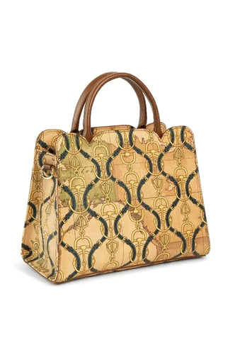 ALVIERO MARTINI 1° CLASSE Borsa a Mano Traccolla Goffrato Castagno GT77-9763 - Sandrini Calzature e Abbigliamento