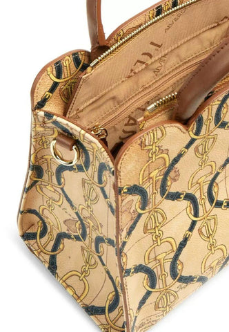 ALVIERO MARTINI 1° CLASSE Borsa a Mano Traccolla Goffrato Castagno GT77-9763 - Sandrini Calzature e Abbigliamento