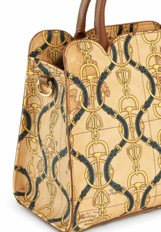 ALVIERO MARTINI 1° CLASSE Borsa a Mano Traccolla Goffrato Castagno GT77-9763 - Sandrini Calzature e Abbigliamento