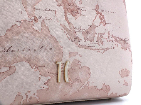 ALVIERO MARTINI 1° CLASSE Borsa Hand Bag Geo Beige Pink GS57-9733 - Sandrini Calzature e Abbigliamento