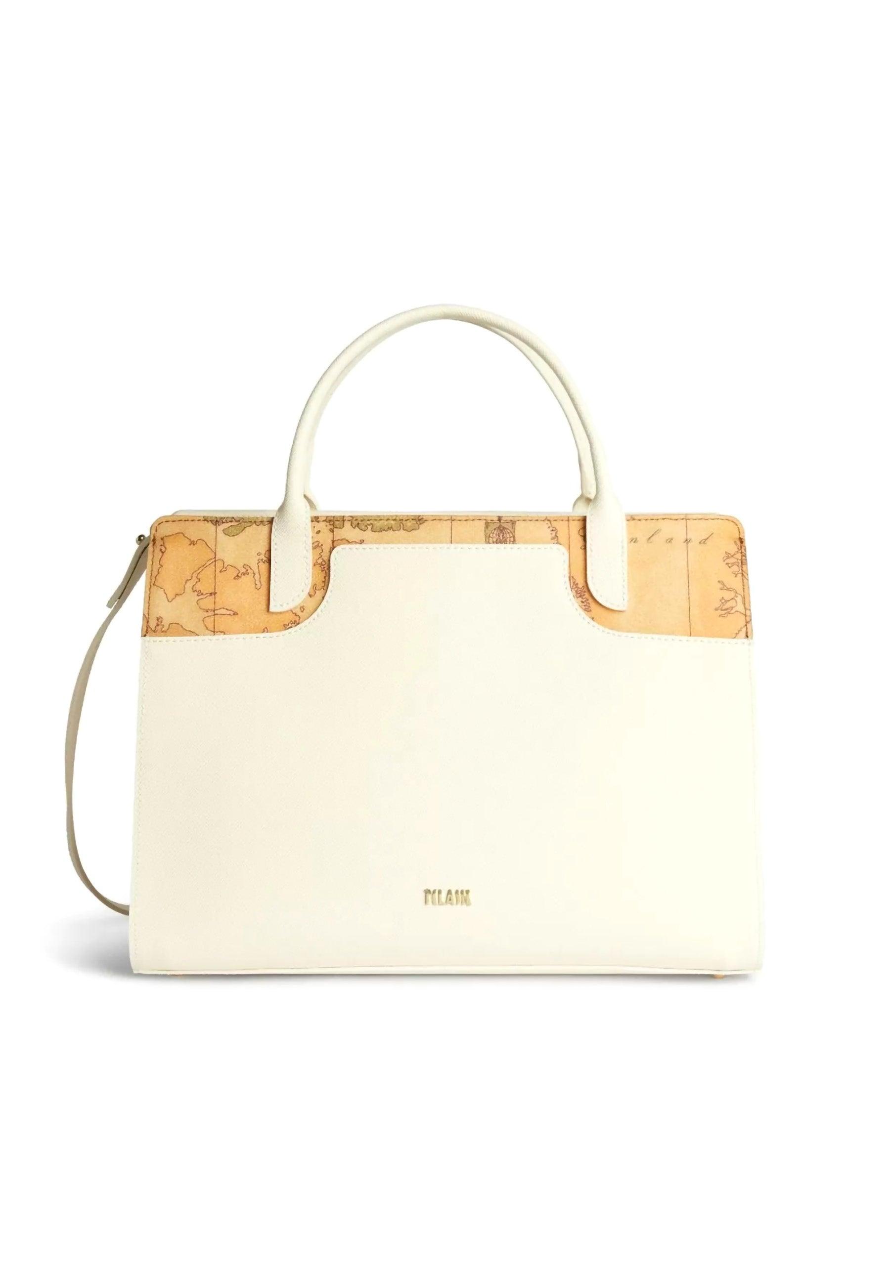 ALVIERO MARTINI 1° CLASSE Borsa Large Hand Bag White Cotton GU87-9407 - Sandrini Calzature e Abbigliamento