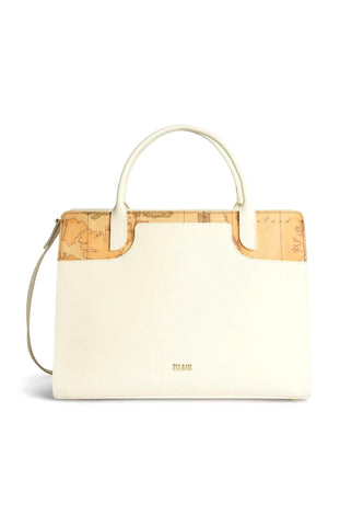 ALVIERO MARTINI 1° CLASSE Borsa Large Hand Bag White Cotton GU87-9407 - Sandrini Calzature e Abbigliamento