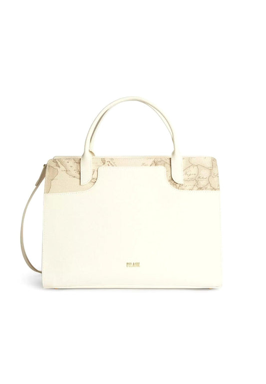 ALVIERO MARTINI 1° CLASSE Borsa Large Hand Bag White Cotton GU87-S407 - Sandrini Calzature e Abbigliamento