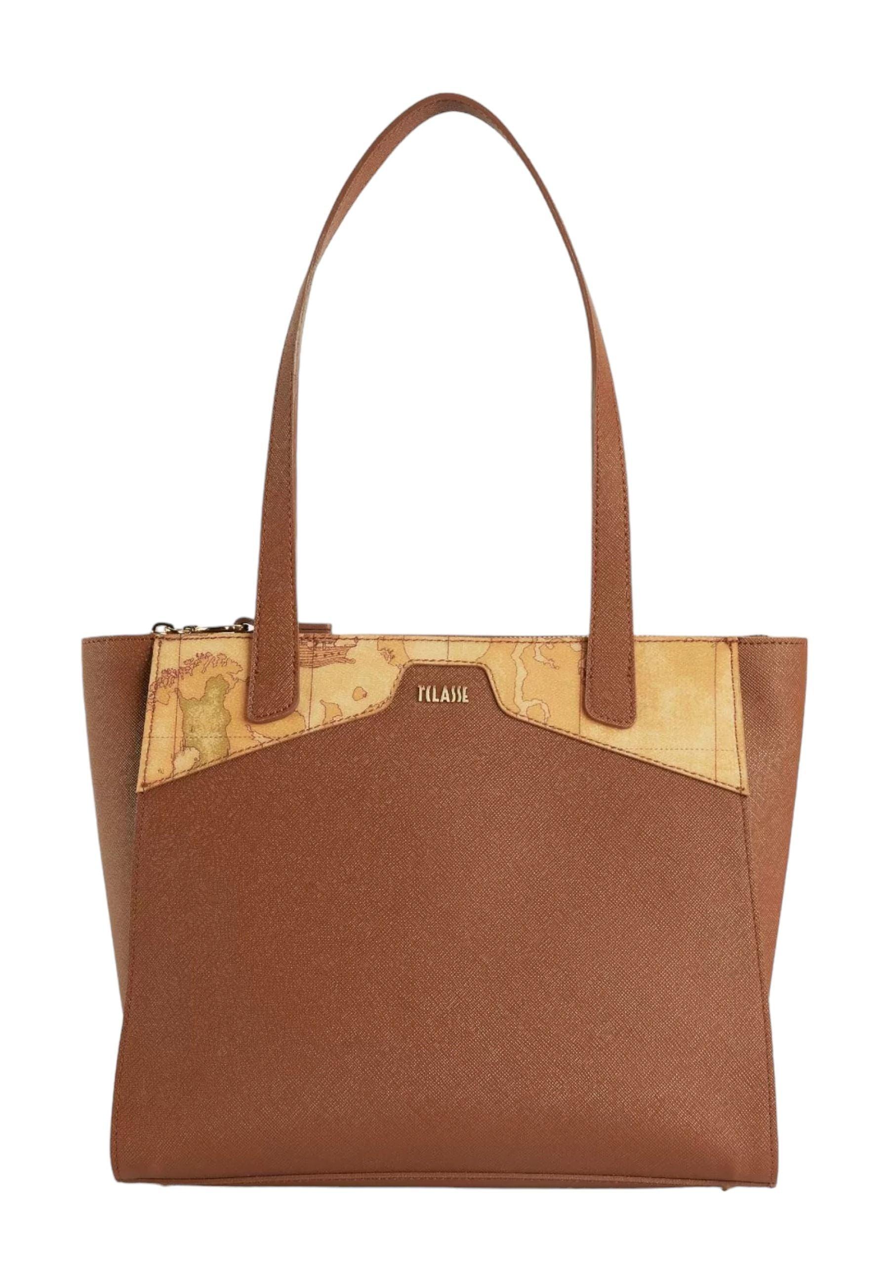 ALVIERO MARTINI 1° CLASSE Borsa Medium Shopping Chestnut GV70-9407 - Sandrini Calzature e Abbigliamento