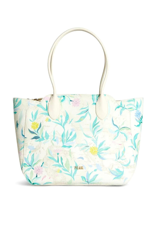 ALVIERO MARTINI 1° CLASSE Borsa Shopping Fiori White GU54-9794 - Sandrini Calzature e Abbigliamento