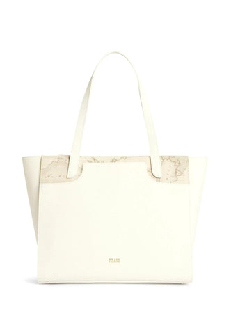 ALVIERO MARTINI 1° CLASSE Borsa Shopping Large White Cotton GU89-S407 - Sandrini Calzature e Abbigliamento