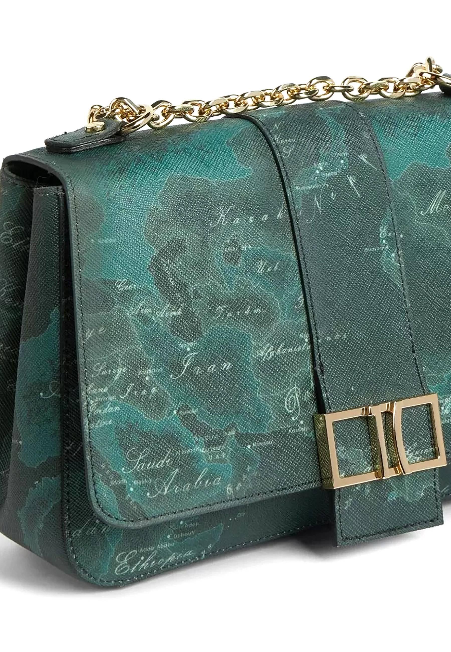 ALVIERO MARTINI 1° CLASSE Borsa Tracolla Bottle Green GT58-T761 - Sandrini Calzature e Abbigliamento