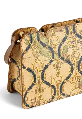 ALVIERO MARTINI 1° CLASSE Borsa Tracolla Geo Rinascimento Goffrato Castagna GT79-9763 - Sandrini Calzature e Abbigliamento