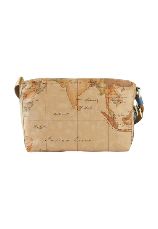 ALVIERO MARTINI 1° CLASSE Borsa Tracolla Shoulder Donna Blue Denim Beige Geo GZ74-S578 - Sandrini Calzature e Abbigliamento