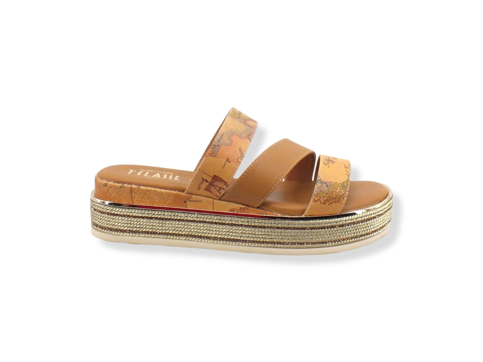 ALVIERO MARTINI 1° CLASSE Ciabatta Corda Beige Geo N1191-0326 - Sandrini Calzature e Abbigliamento