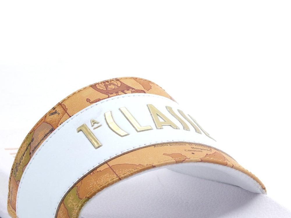 ALVIERO MARTINI 1° CLASSE Ciabatta Gomma Fascia Geo White Beige N1197-0193 - Sandrini Calzature e Abbigliamento