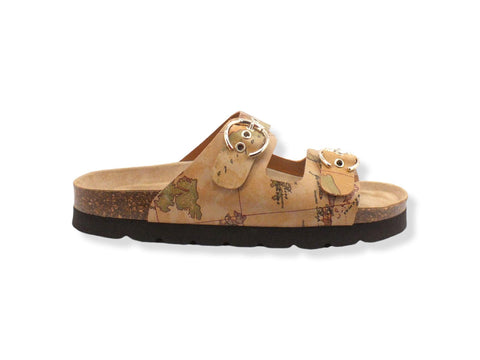 ALVIERO MARTINI 1° CLASSE Ciabatta Slipper Geo Beige Natural Z0212-9750 - Sandrini Calzature e Abbigliamento