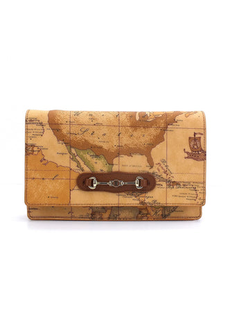 ALVIERO MARTINI 1° CLASSE Pochette Geo Chestnut PH53-G611 - Sandrini Calzature e Abbigliamento