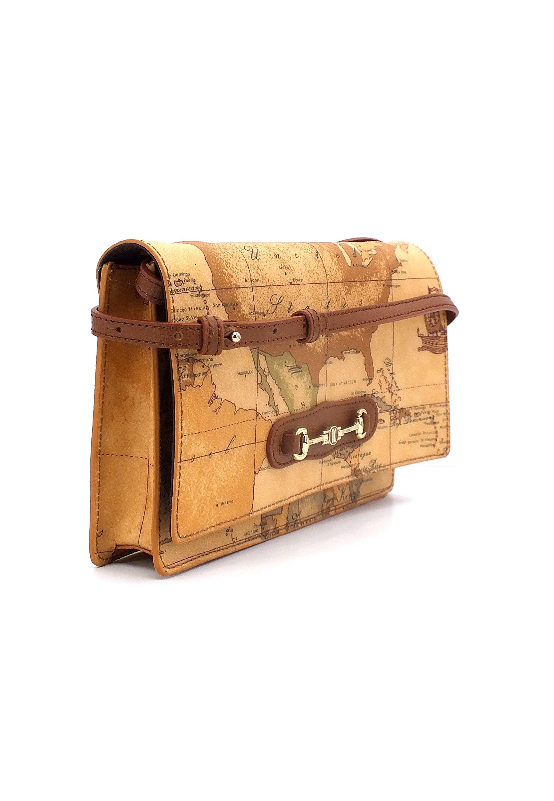 ALVIERO MARTINI 1° CLASSE Pochette Geo Chestnut PH53-G611 - Sandrini Calzature e Abbigliamento