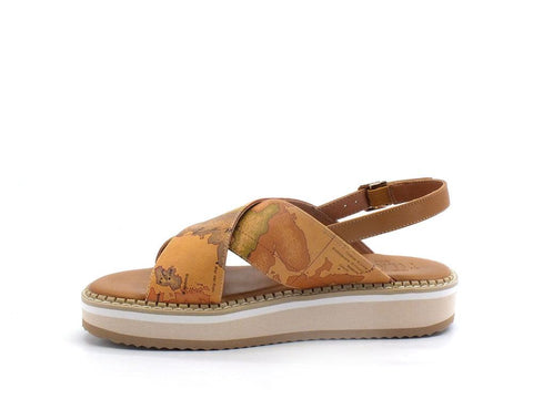 ALVIERO MARTINI 1° CLASSE Sandalo Fasce Beige Geo N1179-0326 - Sandrini Calzature e Abbigliamento