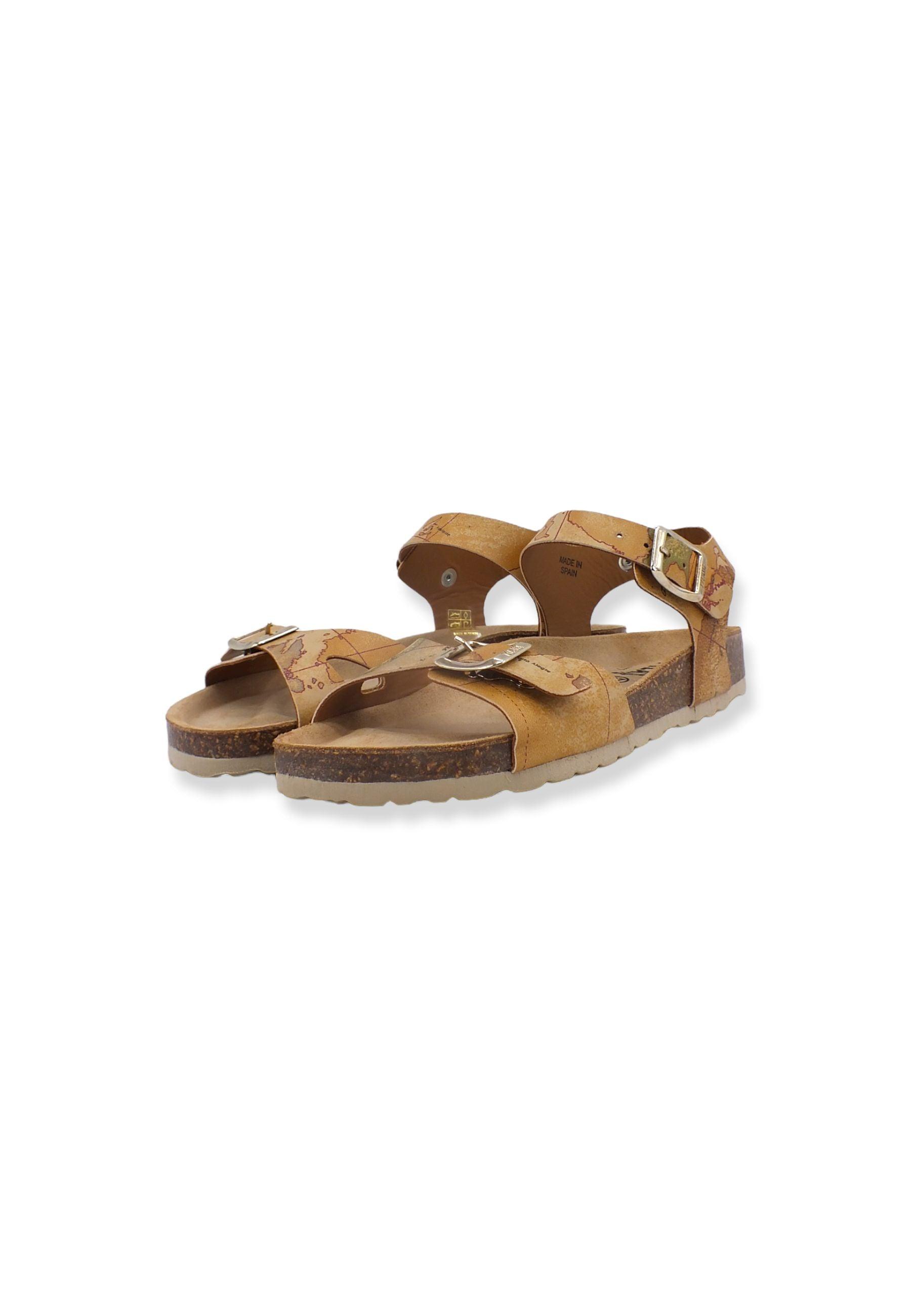 ALVIERO MARTINI 1° CLASSE Sandalo Fibbie Donna Beige Natural 0278-9750 - Sandrini Calzature e Abbigliamento