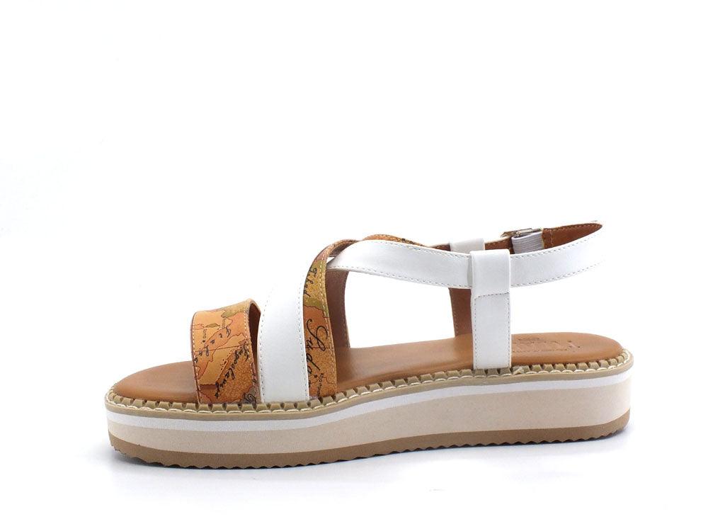 ALVIERO MARTINI 1° CLASSE Sandalo Listini Beige Geo White N1175-0326 - Sandrini Calzature e Abbigliamento