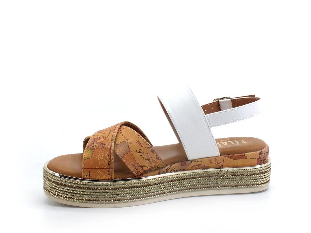 ALVIERO MARTINI 1° CLASSE Sandalo Listini Platform Beige Geo White N1190-0326 - Sandrini Calzature e Abbigliamento