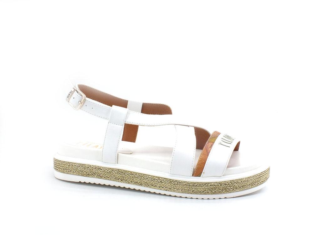 ALVIERO MARTINI 1° CLASSE Sandalo Listini White Beige Geo N1187-0326 - Sandrini Calzature e Abbigliamento