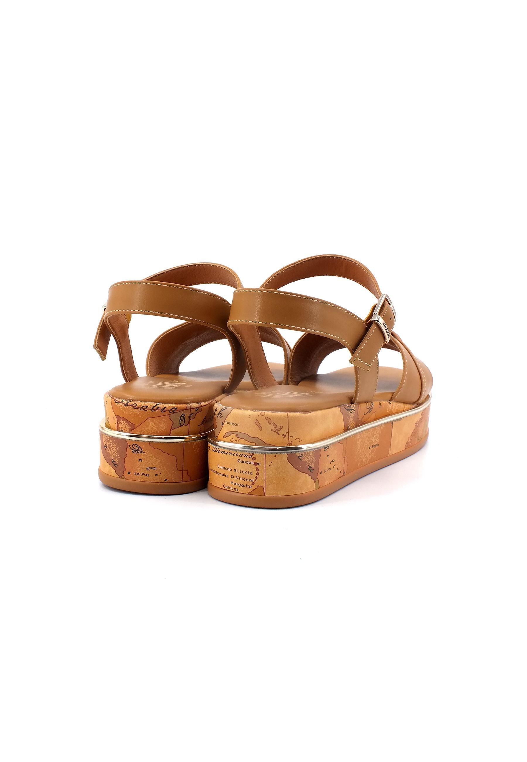 ALVIERO MARTINI 1° CLASSE Sandalo Platform Geo Donna Leather Cuoio N1539-0326 - Sandrini Calzature e Abbigliamento