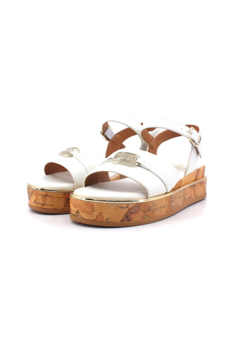 ALVIERO MARTINI 1° CLASSE Sandalo Platform Geo Donna White N1539-0326 - Sandrini Calzature e Abbigliamento