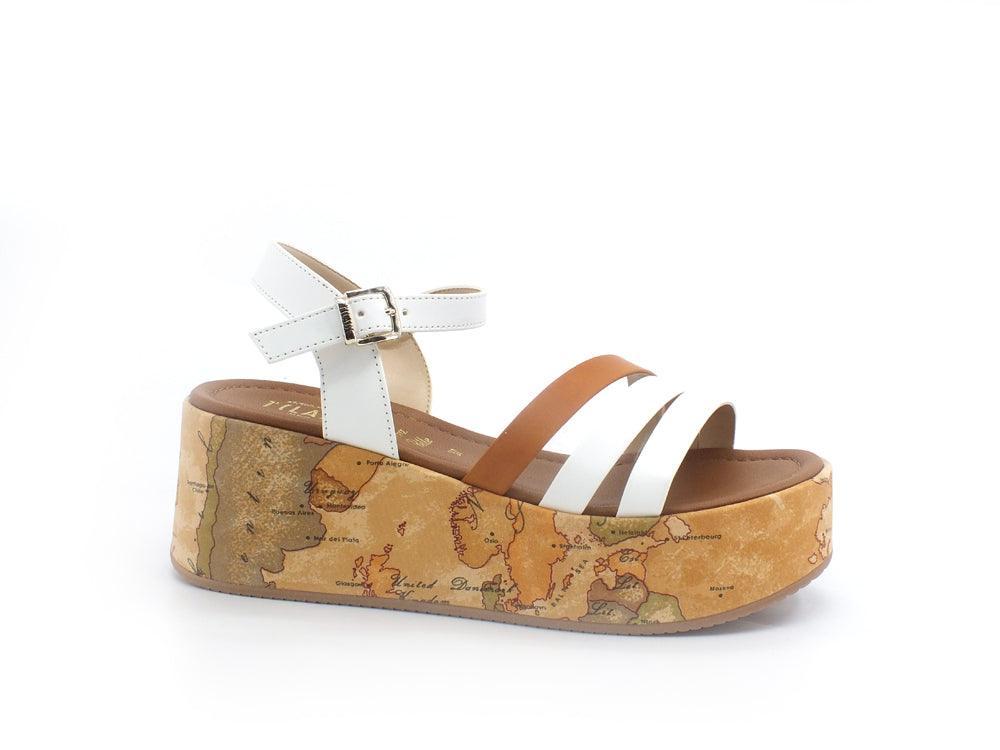 ALVIERO MARTINI 1° CLASSE Sandalo Zeppa Geo Listini White N1254-0371 - Sandrini Calzature e Abbigliamento