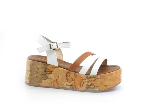 ALVIERO MARTINI 1° CLASSE Sandalo Zeppa Geo Listini White N1254-0371 - Sandrini Calzature e Abbigliamento