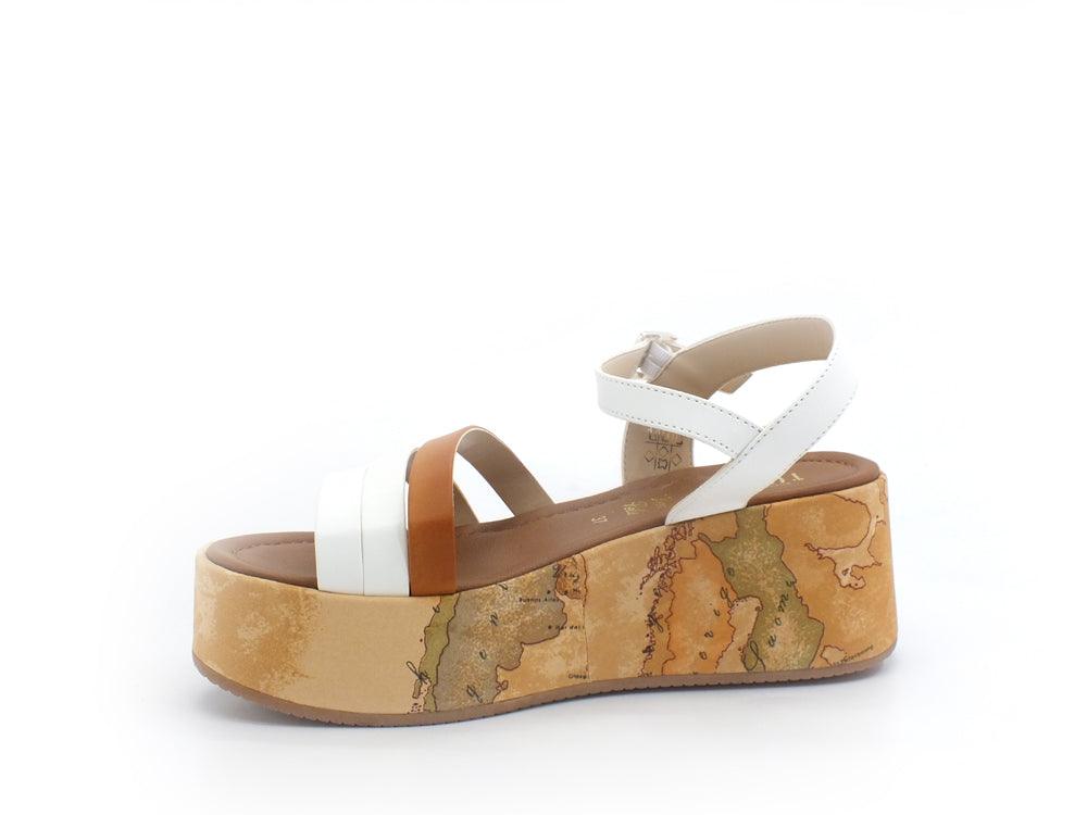 ALVIERO MARTINI 1° CLASSE Sandalo Zeppa Geo Listini White N1254-0371 - Sandrini Calzature e Abbigliamento