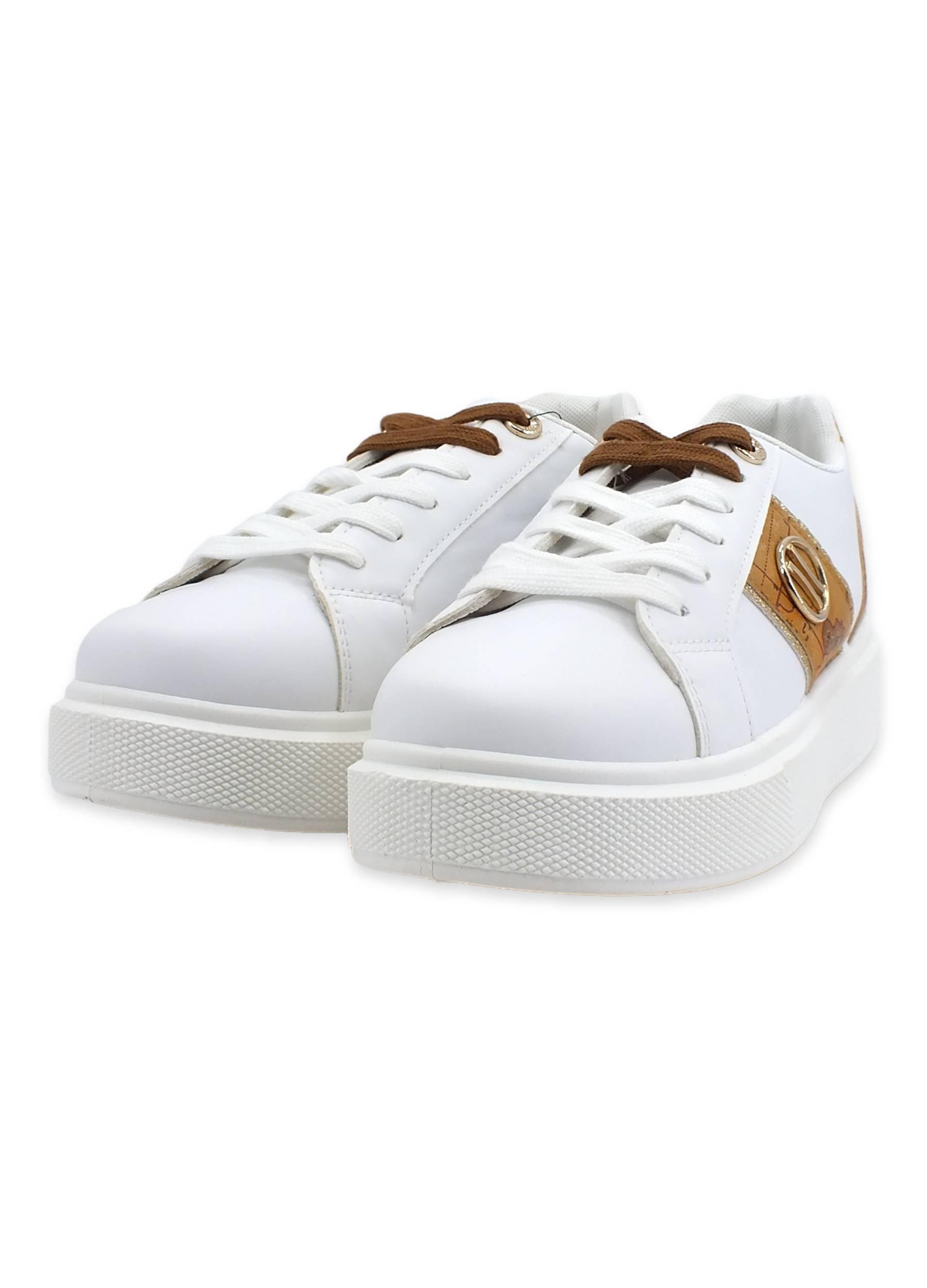 ALVIERO MARTINI 1° CLASSE Sneaker Banda Geo Donna White Z0393-201H - Sandrini Calzature e Abbigliamento