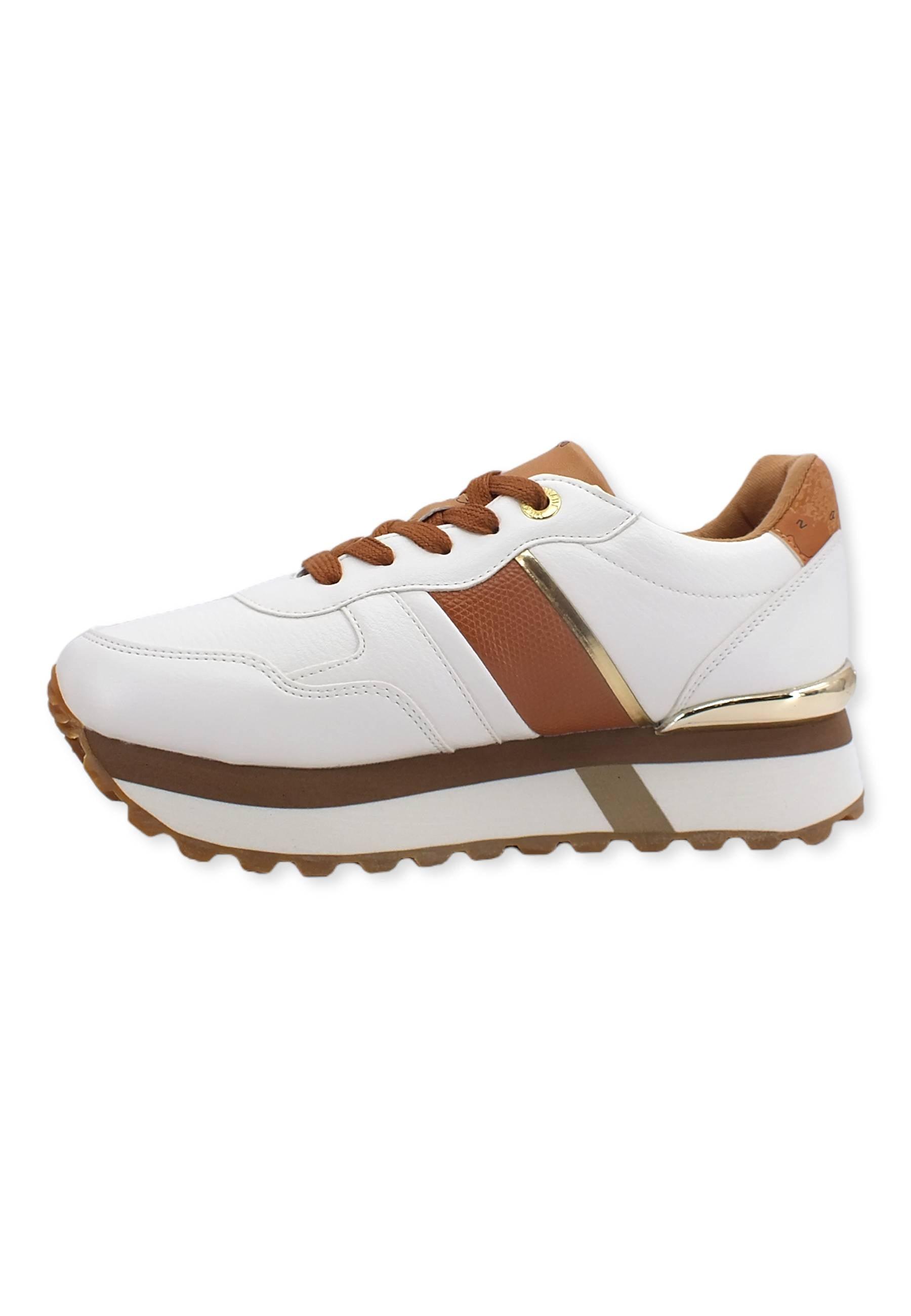 ALVIERO MARTINI 1° CLASSE Sneaker Donna Bande Geo White N1325-0193 - Sandrini Calzature e Abbigliamento