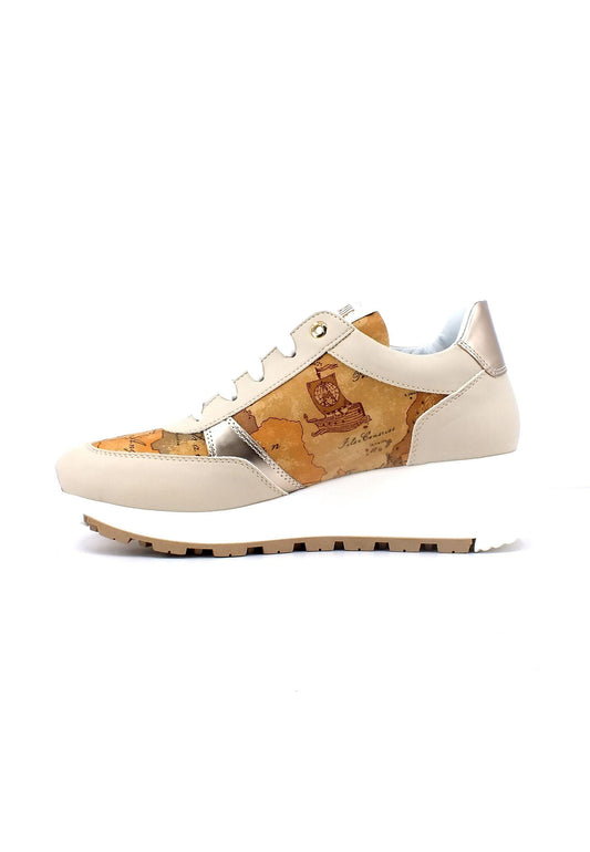 ALVIERO MARTINI 1° CLASSE Sneaker Donna Beige Geo N1588-1365 - Sandrini Calzature e Abbigliamento