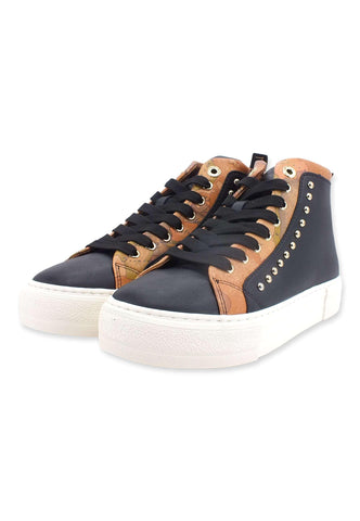 ALVIERO MARTINI 1° CLASSE Sneaker Donna Borchiette Black Geo Beige N1294-0193 - Sandrini Calzature e Abbigliamento