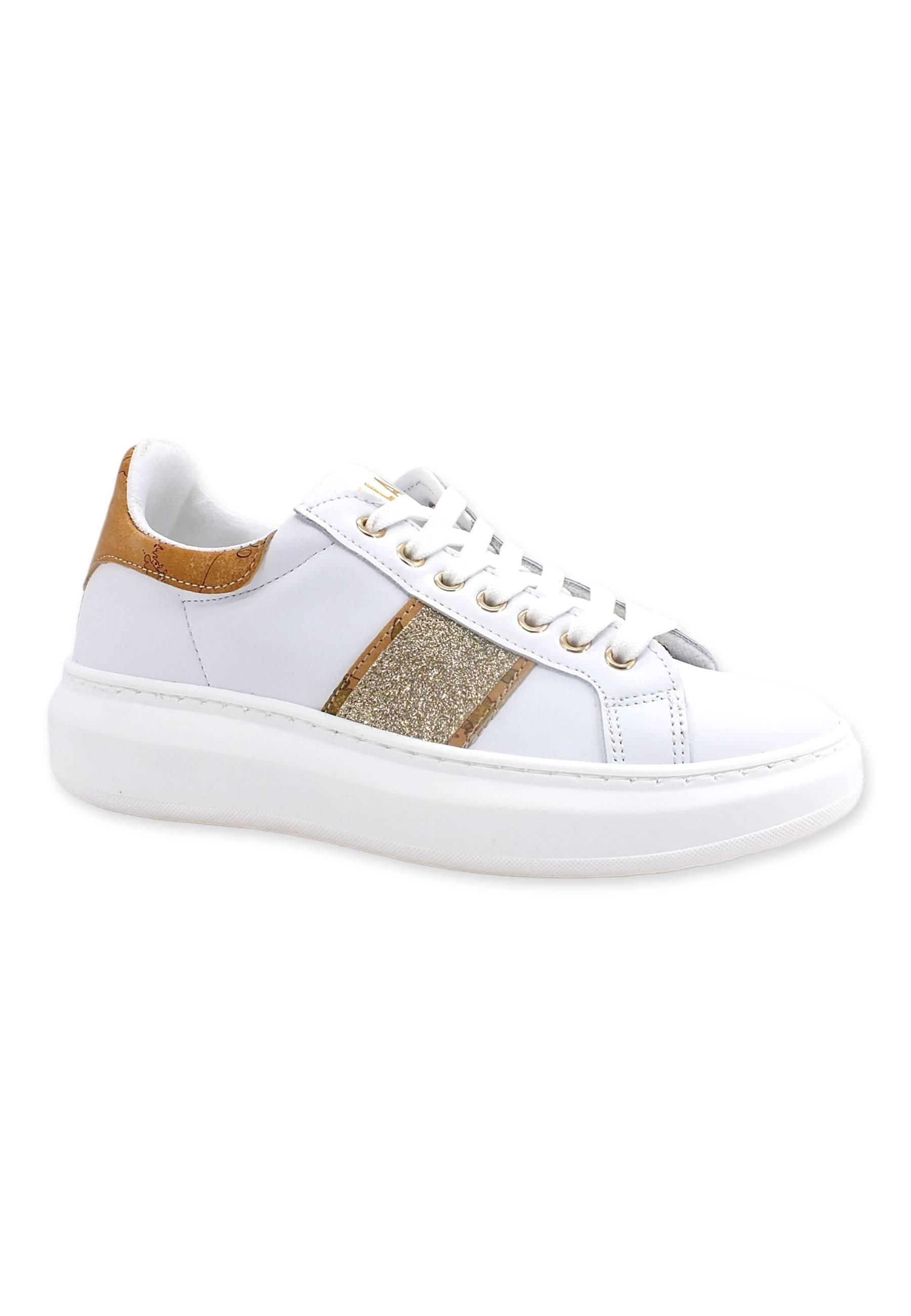 ALVIERO MARTINI 1° CLASSE Sneaker Donna Geo Glitter White N0439-578L - Sandrini Calzature e Abbigliamento