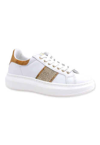 ALVIERO MARTINI 1° CLASSE Sneaker Donna Geo Glitter White N0439-578L - Sandrini Calzature e Abbigliamento