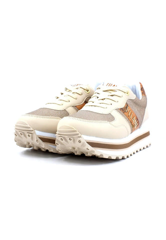 ALVIERO MARTINI 1° CLASSE Sneaker Glitter Donna Beige Geo N1521-0208 - Sandrini Calzature e Abbigliamento