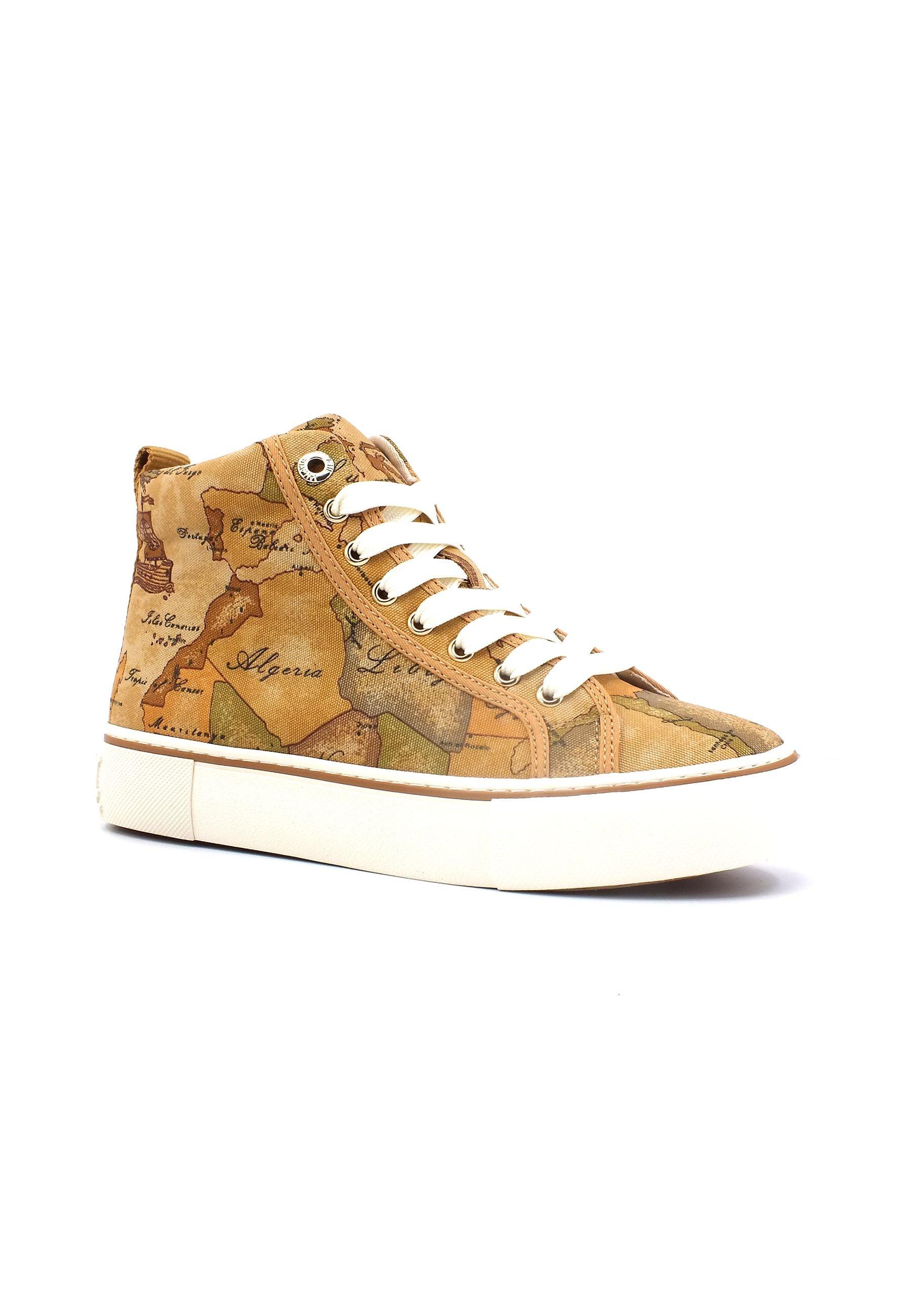 ALVIERO MARTINI 1° CLASSE Sneaker Hi Donna Beige Geo N1495-0109 - Sandrini Calzature e Abbigliamento