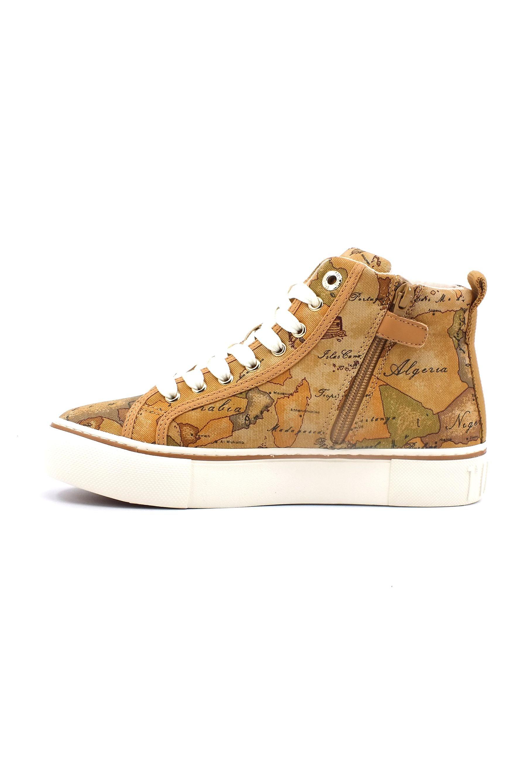 ALVIERO MARTINI 1° CLASSE Sneaker Hi Donna Beige Geo N1495-0109 - Sandrini Calzature e Abbigliamento