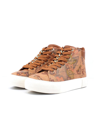 ALVIERO MARTINI 1° CLASSE Sneaker Hi Donna Beige Geo N1673-0193 - Sandrini Calzature e Abbigliamento