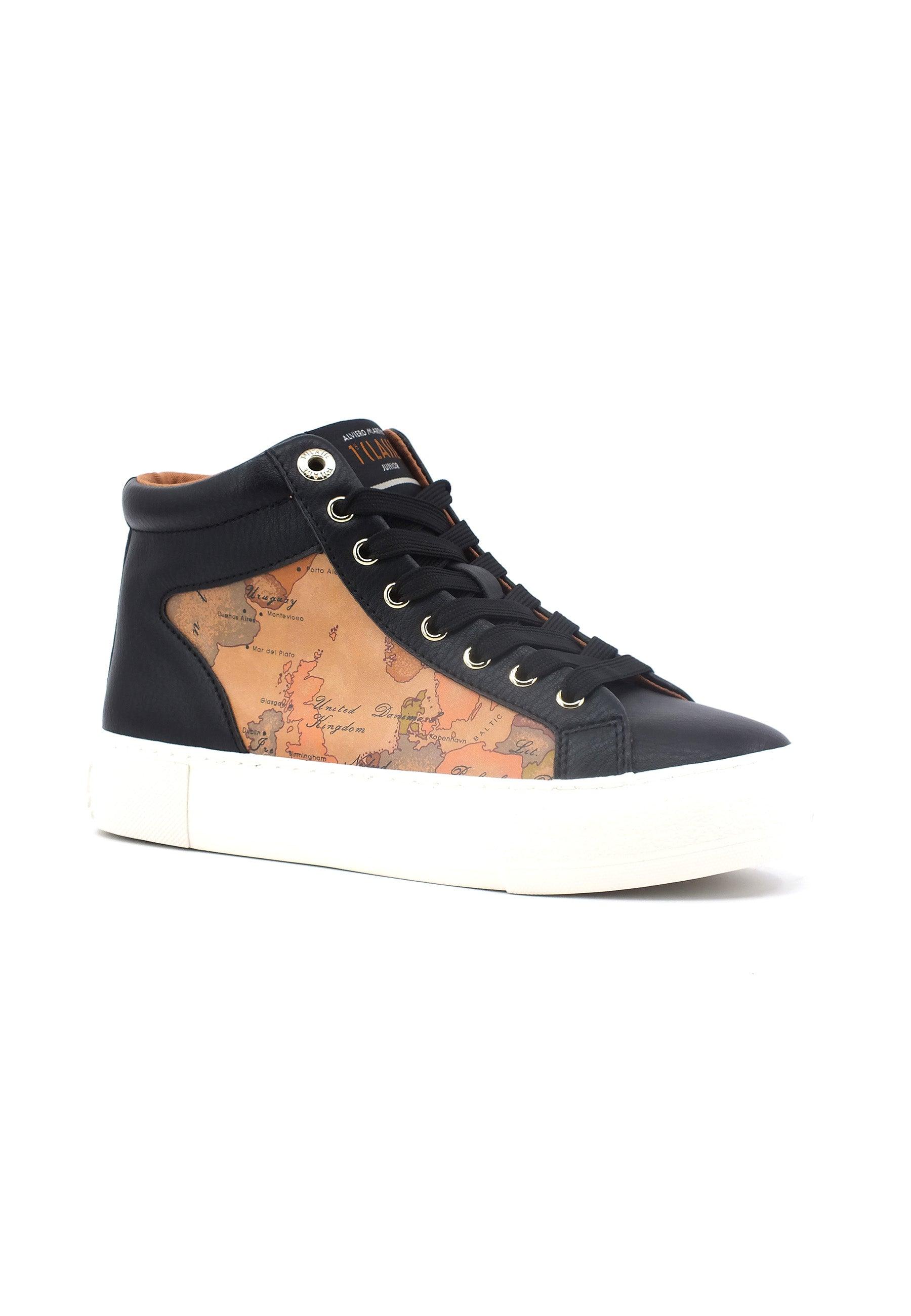 ALVIERO MARTINI 1° CLASSE Sneaker Hi Donna Black Geo Beige N1667-0193 - Sandrini Calzature e Abbigliamento