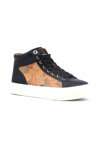 ALVIERO MARTINI 1° CLASSE Sneaker Hi Donna Black Geo Beige N1667-0193 - Sandrini Calzature e Abbigliamento